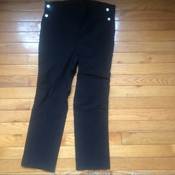 Rafaella Comfort Slim Ankle Pull On Dress Pants Size 8 Black Officewear… - Picture 1 of 10